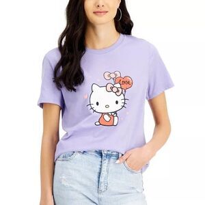 Love Tribe Juniors' Hello Kitty Graphic-Print T-Shirt